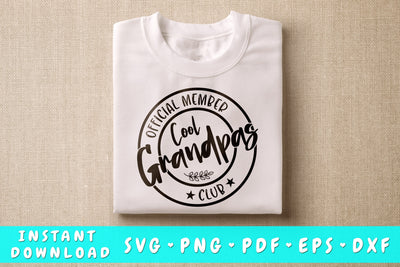 Official Member Cool Grandpas Club SVG SVG HappyDesignStudio 