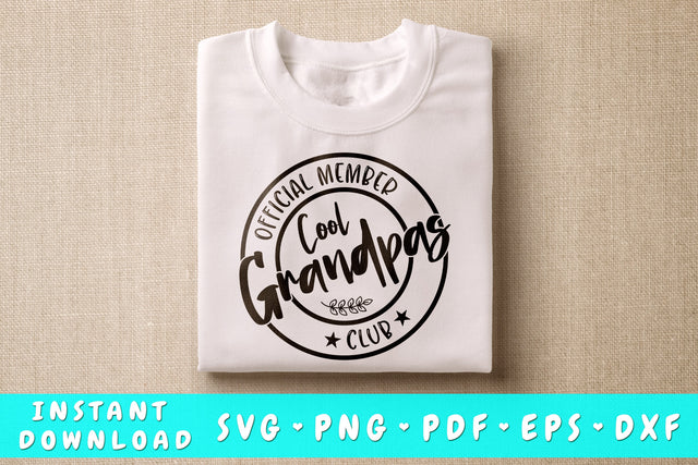 Official Member Cool Grandpas Club SVG SVG HappyDesignStudio 