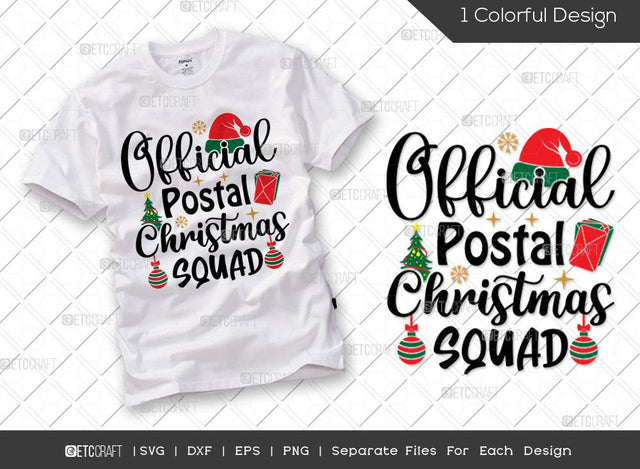 Official Postal Christmas Squad SVG Cut File | Family Christmas Svg | Postal Svg | Merry Christmas Svg | Holiday Svg | Christmas Svg | T-shirt Design SVG ETC Craft 