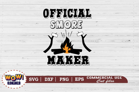 Official smore maker svg, Camping svg, RV svg, Dxf, Png SVG Wowsvgstudio 