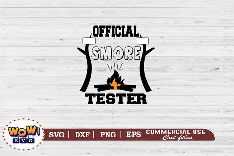 Official smore tester svg, Camping svg, RV svg, Dxf, Png SVG Wowsvgstudio 