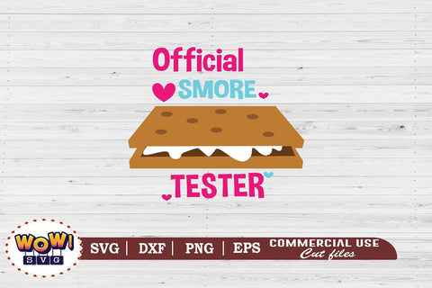 Official smore tester svg, Camping svg, RV svg, Png, Dxf SVG Wowsvgstudio 