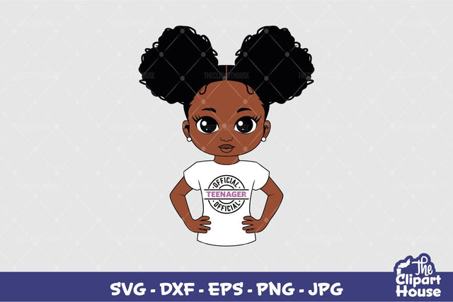 Official Teenager Girl SVG The Clipart House 