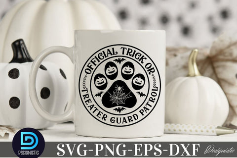 Official trick or treater guard patrol SVG SVG DESIGNISTIC 
