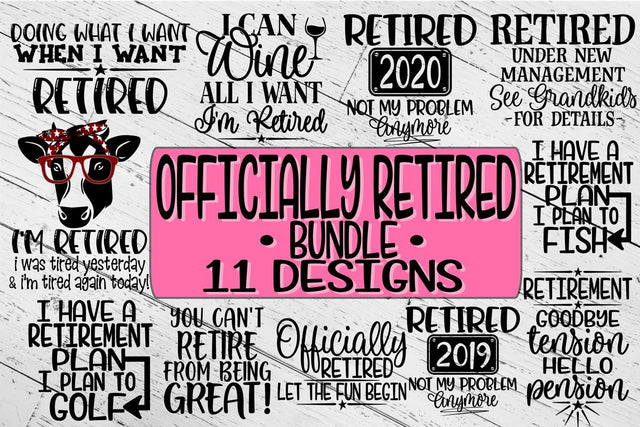 Officially Retired Bundle - 11 Designs - SVG DXF PNG EPS SVG On the Beach Boutique