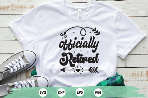 officially retired shirt, funny retirement svg, retirement cut file SVG sk.swapon Roy 