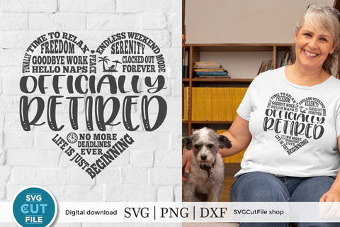 Officially Retired svg-Great for retirement gifts SVG SVG Cut File 