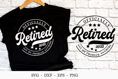 Officially Retired Svg, Retirement Svg, 2023 Svg SVG Chamsae Studio 