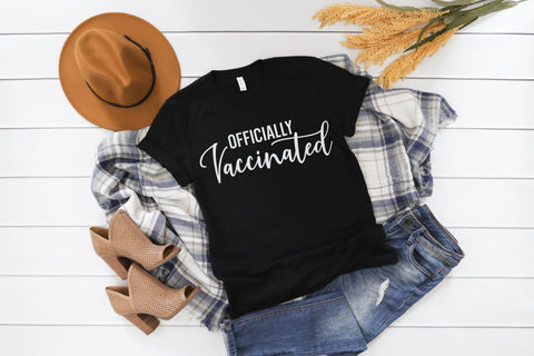 Officially Vaccinated - SVG, PNG, DXF, EPS SVG Elsie Loves Design 