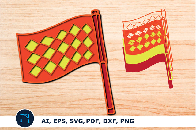 offside flag multilayer cut SVG mandala SVG MD JOYNAL ABDIN 