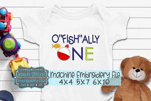 O"fish"ally One Embroidery File Embroidery/Applique DESIGNS Greedy Stitches 