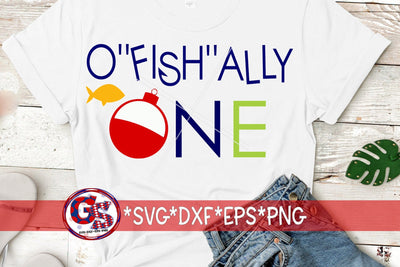 O'fish'ally One SVG DXF EPS PNG-1st Birthday SVG SVG Greedy Stitches 