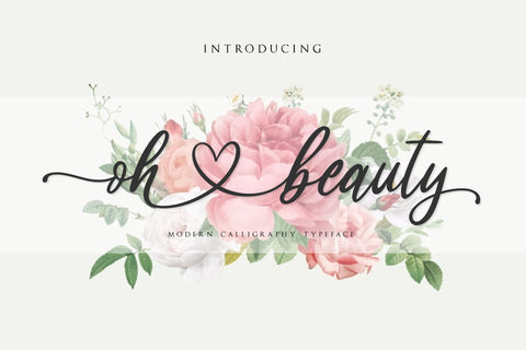 oh beauty script Font Anastasia 