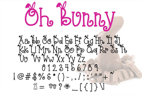 Oh Bunny Font Design Shark 