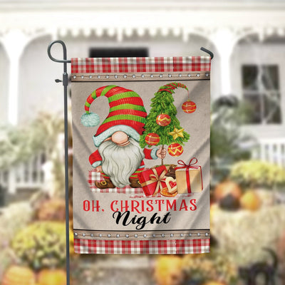 Oh Christmas Night Garden Flag 12x18 Garden Flag Sublimation Design Download PNG File Instant Download Sublimation CaldwellArt 