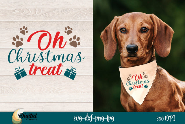 Oh Christmas Treat SVG. Dog Bandanas SVG. Dog Ornaments SVG. SVG Evgenyia Guschina 