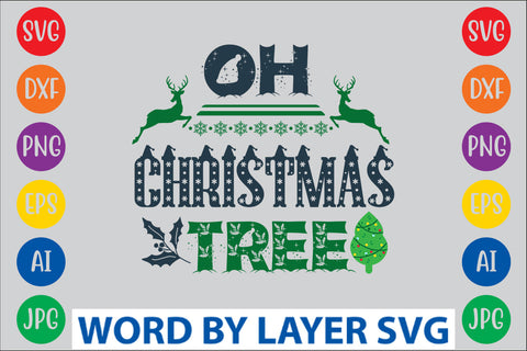 Oh Christmas Tree SVG Design SVG Rafiqul20606 