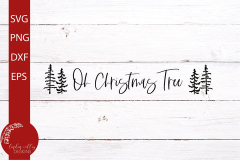 Oh Christmas Tree SVG-Holiday Quote SVG SVG Linden Valley Designs 