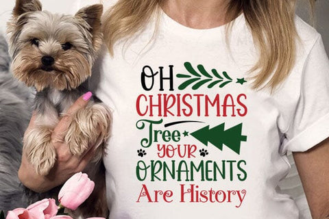 Oh Christmas Tree Your Ornaments Are History SVG Angelina750 