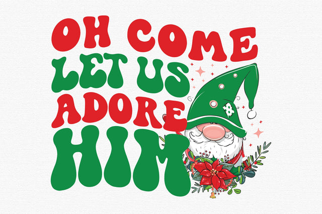 Oh come let us adore him SVG designartist 