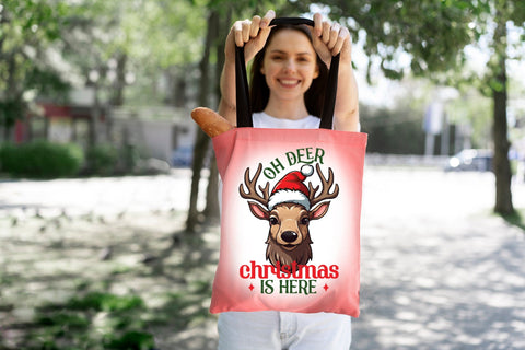 Oh Deer Christmas is Here PNG Sublimation Sublimation CraftLabSVG 