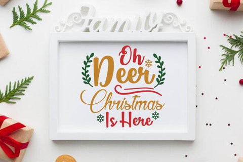 Oh Deer Christmas Is Here SVG Angelina750 