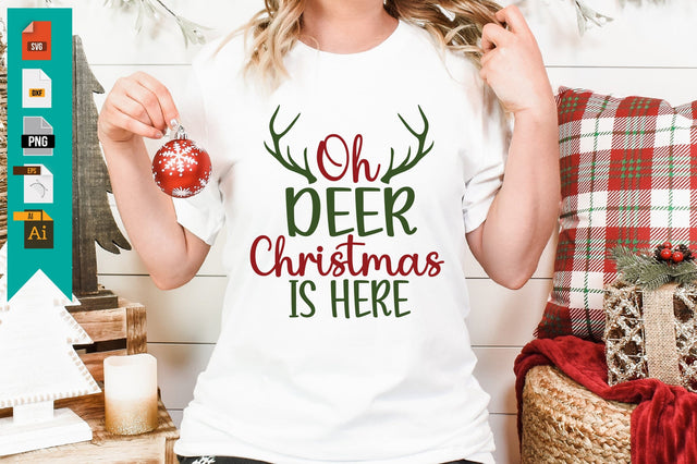 Oh Deer Christmas is Here SVG Craftlabsvg24 