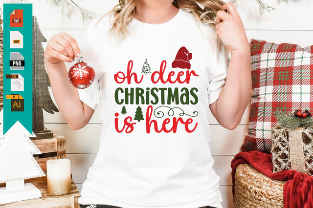 Oh Deer Christmas is Here SVG Craftlabsvg24 