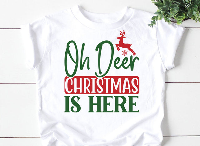Oh deer Christmas is here SVG SVG CraftingStudio 