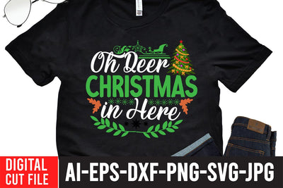 Oh Deer Christmas SVG Cut File SVG BlackCatsMedia 