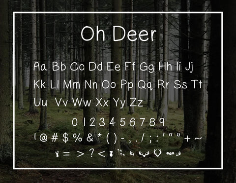 Oh Deer Font Design Shark 
