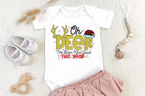 Oh Deer I've Been Xtra Good This Year PNG Sublimation CraftLabSVG 
