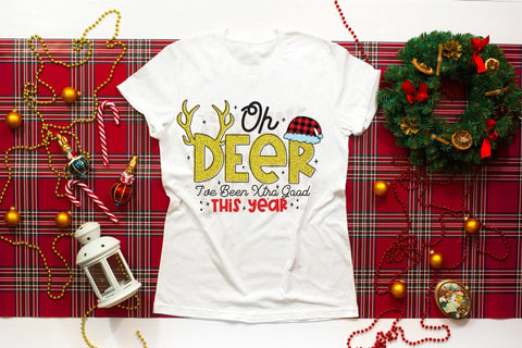 Oh Deer I've Been Xtra Good This Year PNG Sublimation CraftLabSVG 