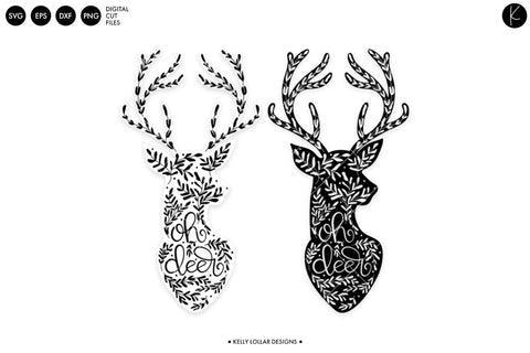 Oh Deer Silhouette SVG Kelly Lollar Designs 