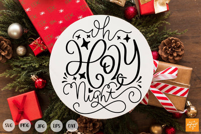 Oh Holly Night SVG Farmhouse Christmas SVG dapiyupi store 
