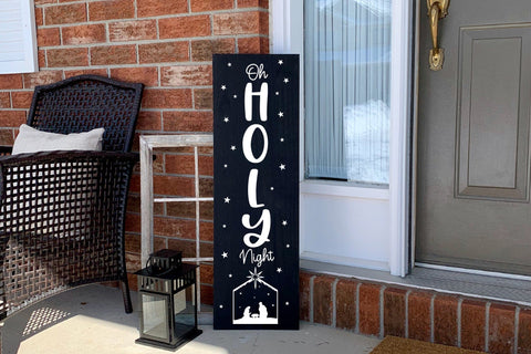 Oh Holy Night, Christmas Porch Sign SVG SVG CraftLabSVG 