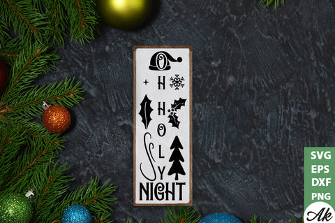 Oh holy night porch sign SVG SVG akazaddesign 