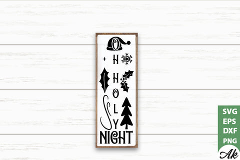 Oh holy night porch sign SVG SVG akazaddesign 