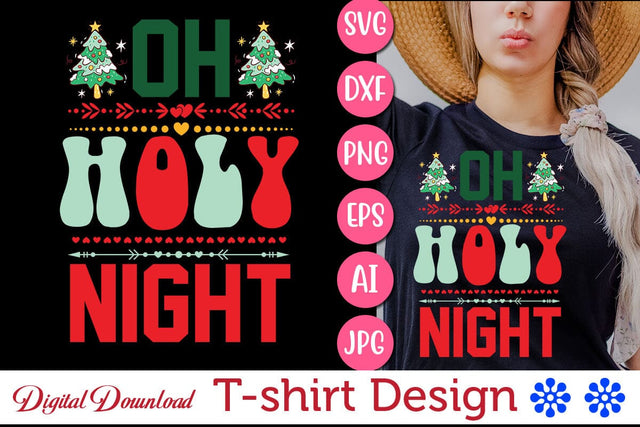 Oh Holy Night SVG Cut File SVG Newmockups 