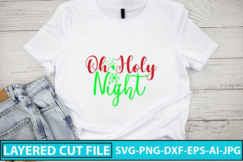 Oh Holy Night SVG Cut File SVG Syaman 