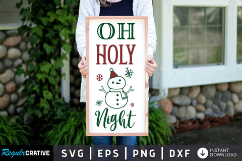 Oh holy night SVG Design SVG Regulrcrative 
