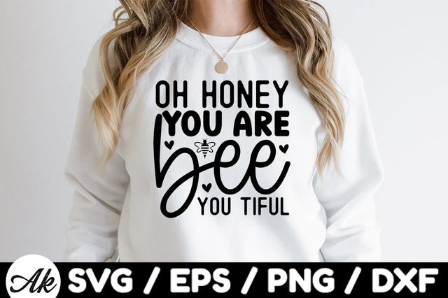 Oh honey you are bee you tubful svg SVG akazaddesign 