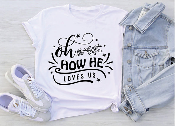 Oh How He Loves Us SVG SVG Creativeart88 