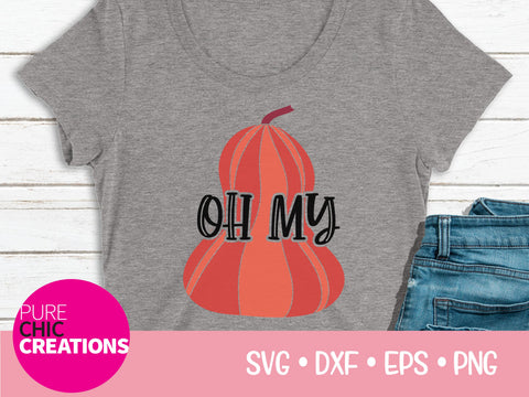 Oh My Gourd - Cricut - Silhouette - svg - dxf - eps - png - Digital File - SVG Cut File - Fall SVG - Fall cut file - Fall svg cut file SVG Pure Chic Creations 