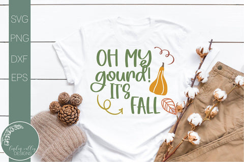 Oh My Gourd Its Fall SVG-Fall Quote SVG SVG Linden Valley Designs 