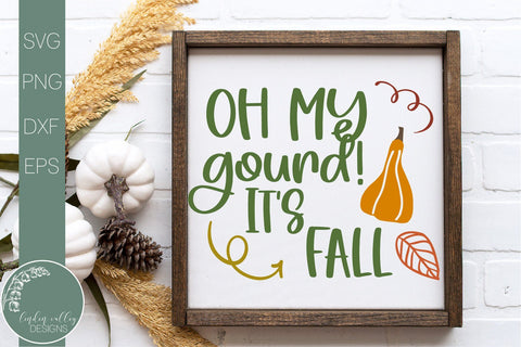 Oh My Gourd Its Fall SVG-Fall Quote SVG SVG Linden Valley Designs 
