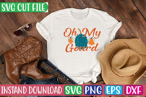 Oh My Gourd SVG Cut File SVGs, Quotes and Sayings, Food & Drink, Holiday,On Sale, SVG Studio Innate 