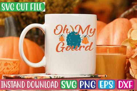 Oh My Gourd SVG Cut File SVGs, Quotes and Sayings, Food & Drink, Holiday,On Sale, SVG Studio Innate 