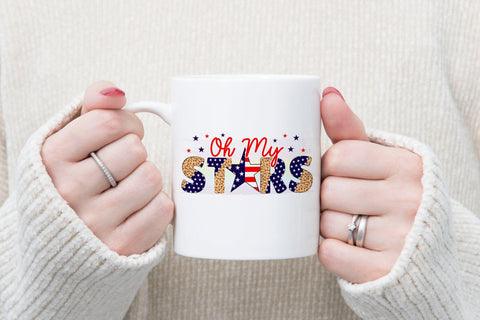 Oh My Stars | Patriotic Sublimation Design Sublimation CraftLabSVG 
