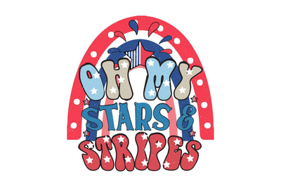 Oh My Stars & Stripes Sublimation Creativeart88 